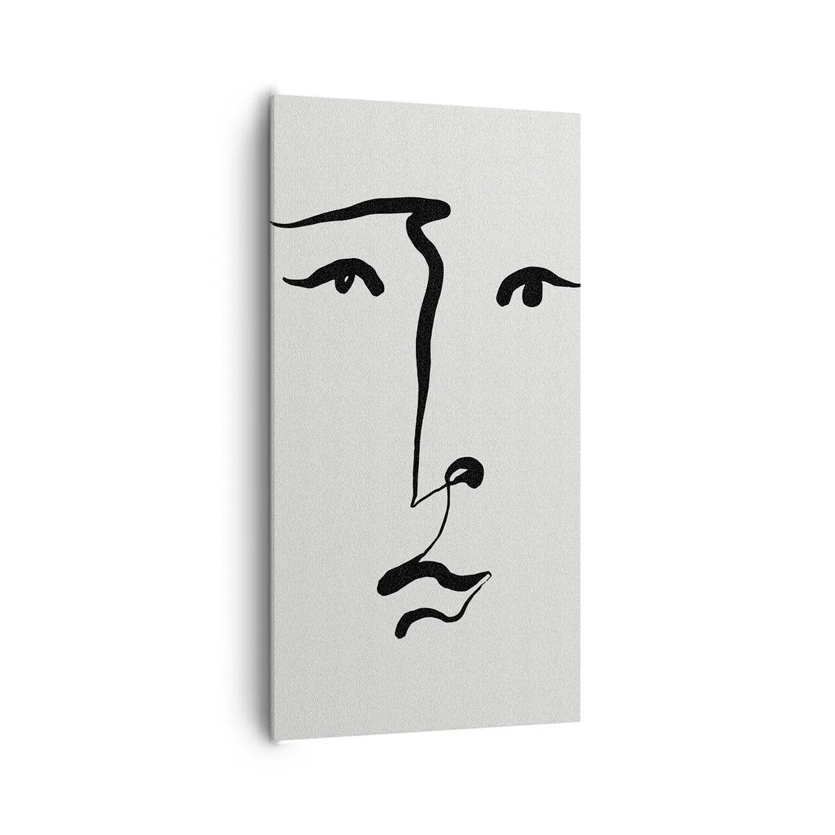 Quadro em tela - Retrato com uma linha - 65x120 cm