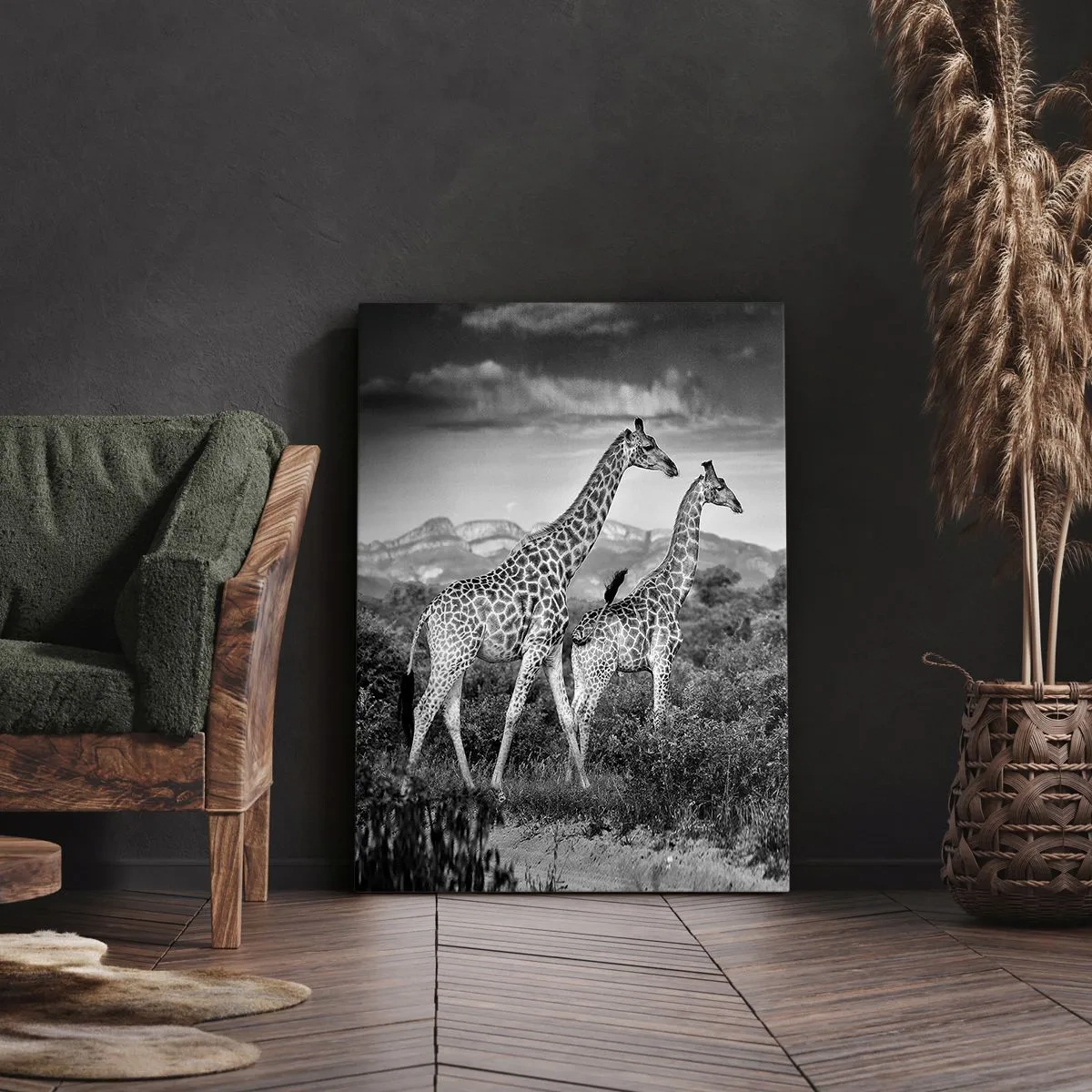 Quadro em tela - Alta Sociedade na África - 50x70 cm