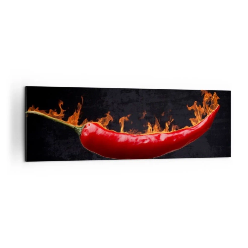 Quadro em tela - Aperitivo de fogo - 160x50 cm