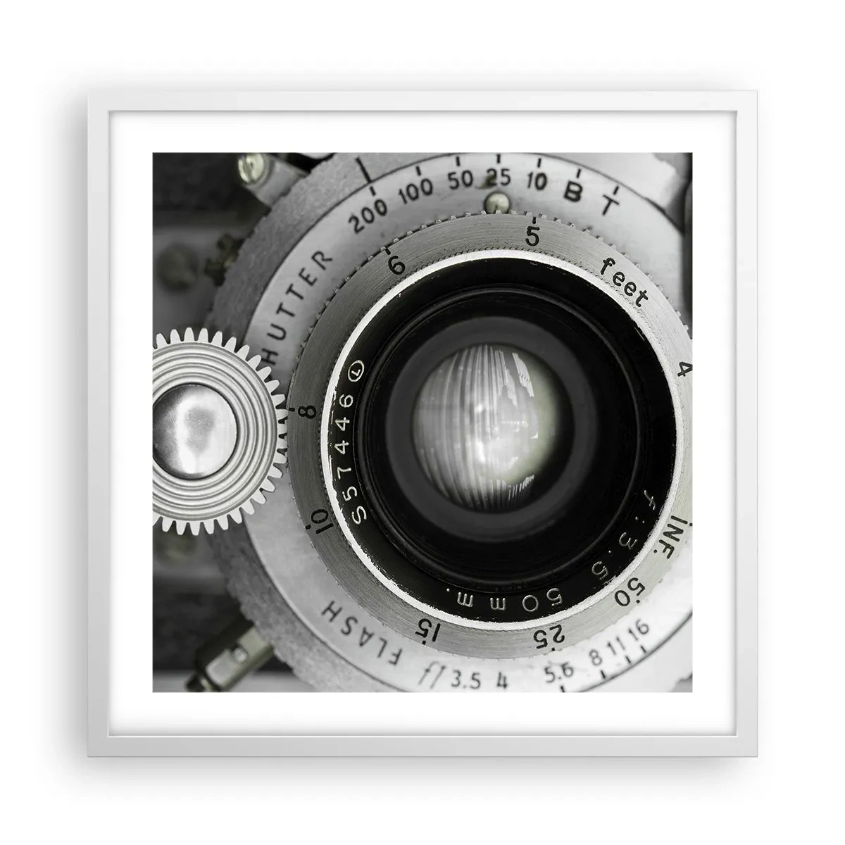 Pôster em moldura branca - Uma história sobre Hollywood - 50x50 cm