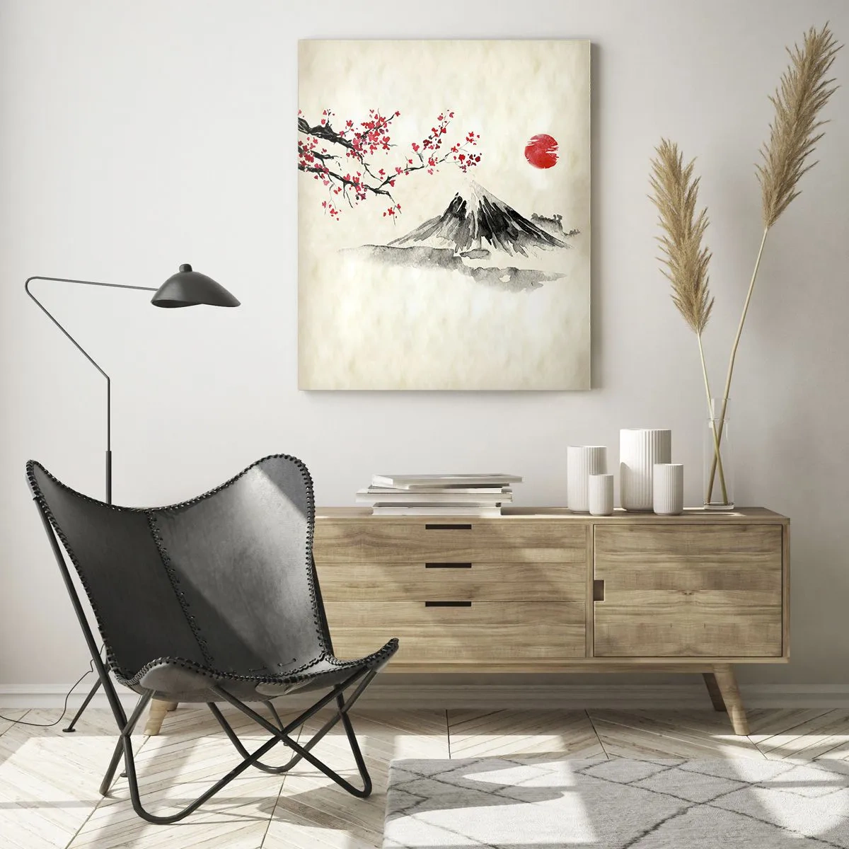 Quadro em vidro - Ame o Japão - 70x100 cm