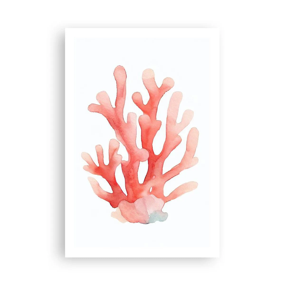 Pôster - Coral de cor coral - 61x91 cm