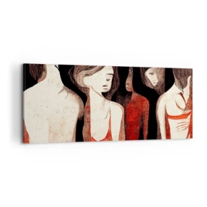 Quadro em tela - Madonas das trevas - 100x40 cm