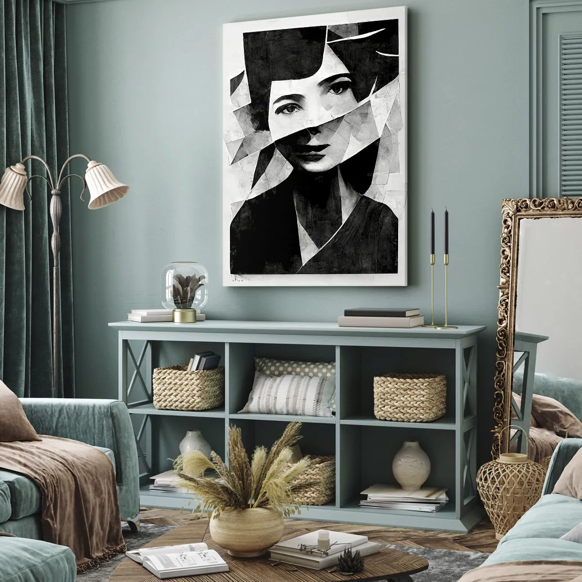 Quadro em tela - O que és de verdade... - 55x100 cm