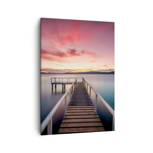 Quadro em tela - A chama suave da noite - 50x70 cm
