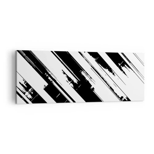 Quadro em tela - Uma composição intensa e dinâmica - 140x50 cm