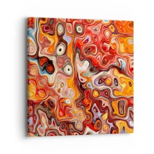 Quadro em tela - Se as nozes tivessem derretido no mel - 40x40 cm