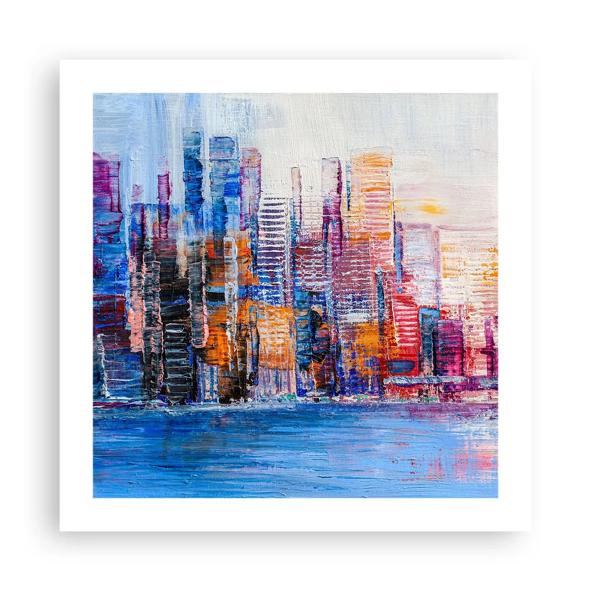 Pôster - Metrópole alegre - 50x50 cm