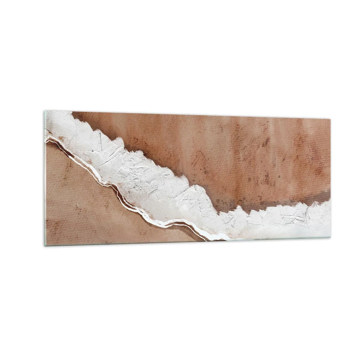 Quadro em vidro - Nas cores da terra - 100x40 cm