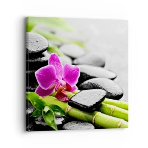 Quadro em tela - Calmo equilíbrio - 30x30 cm