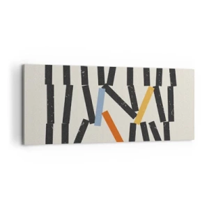 Quadro em tela - Dominó – composição - 100x40 cm