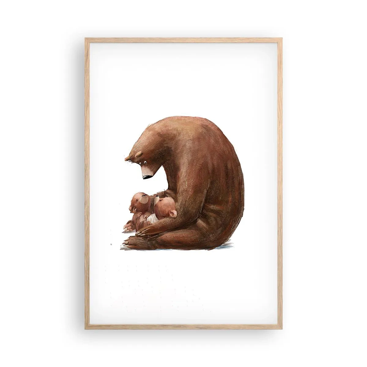 Pôster com moldura de carvalho claro - Doces sonhos, crianças - 61x91 cm