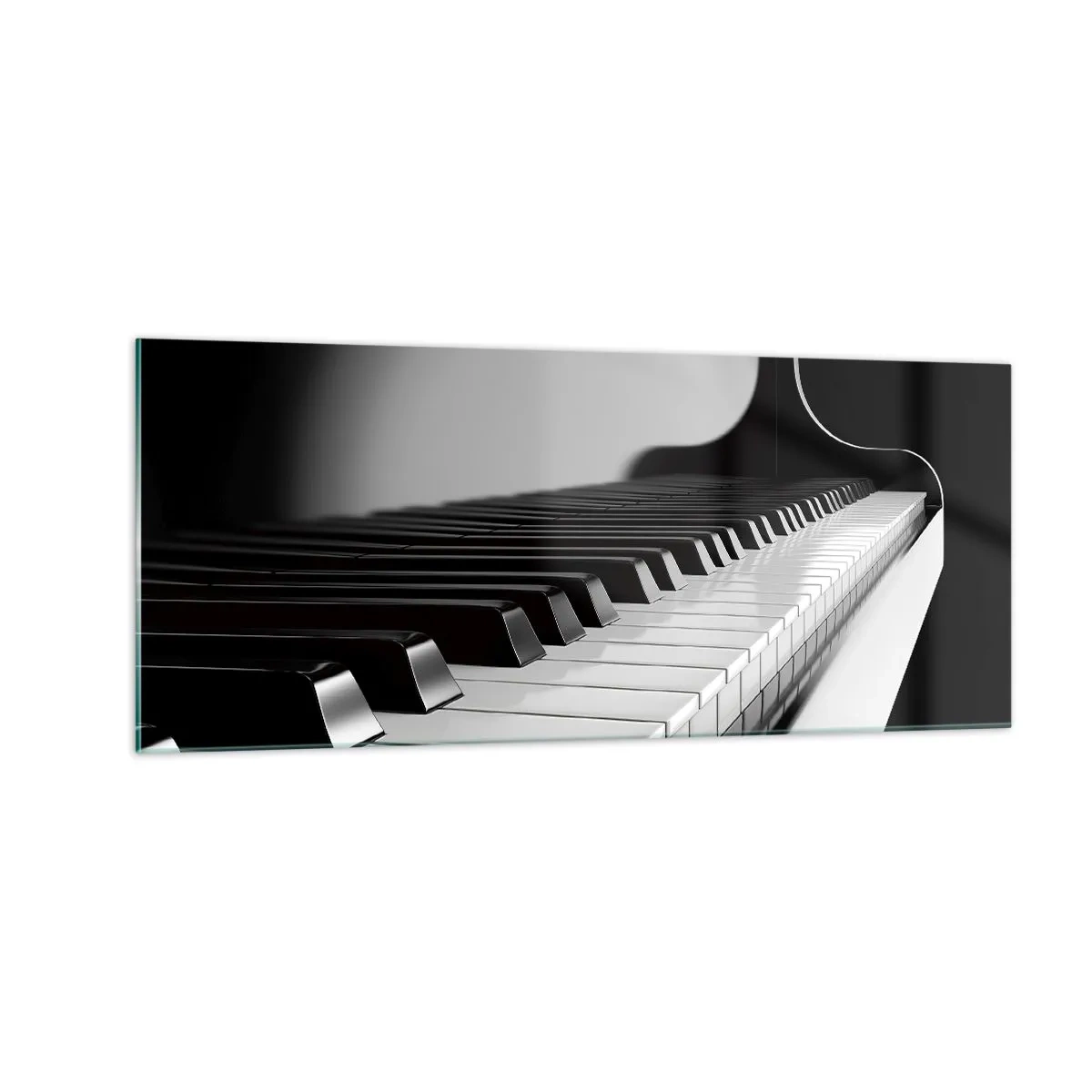 Quadro em vidro - Harmonia de formas e cores - 100x40 cm