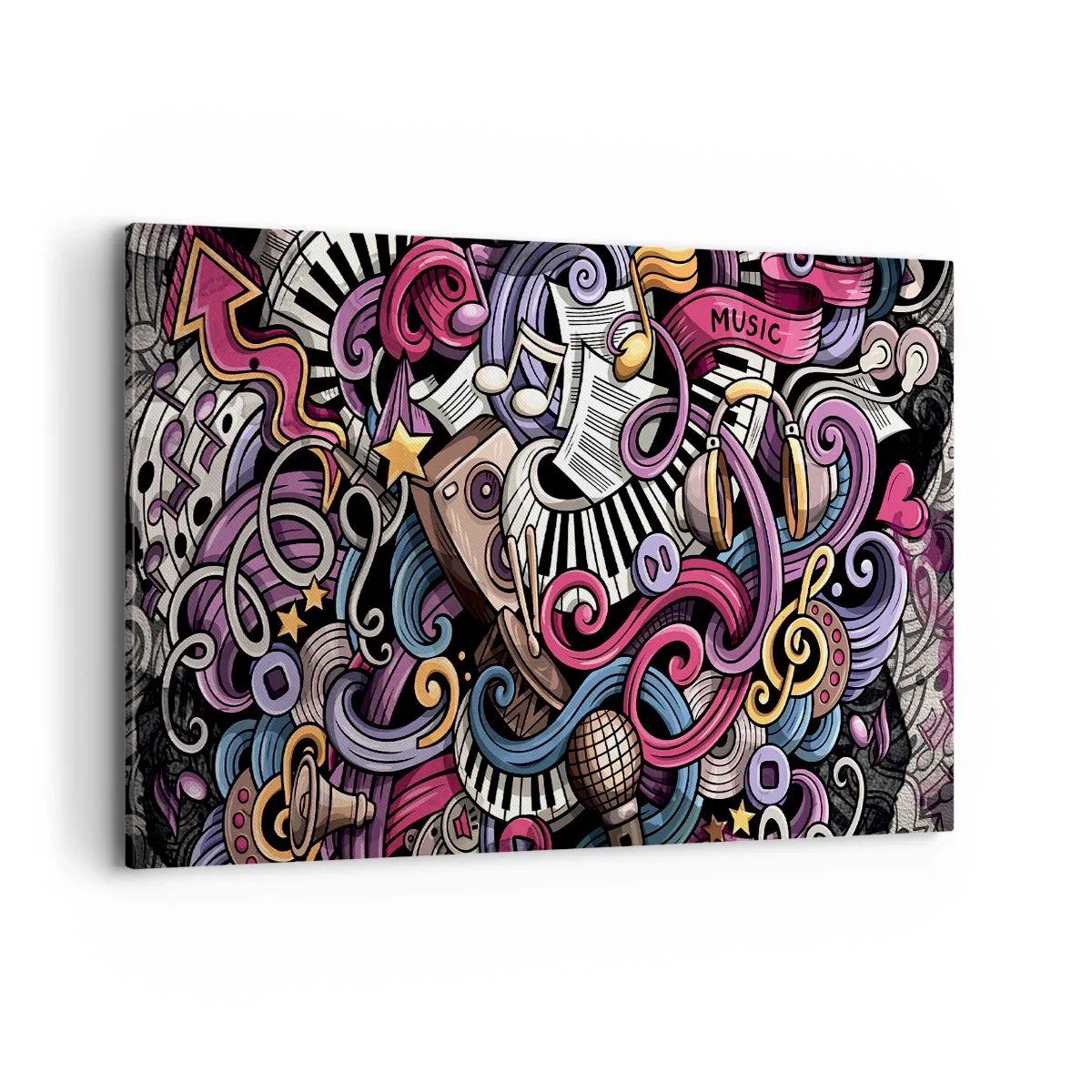Quadro em tela - Melodia complicada - 120x80 cm
