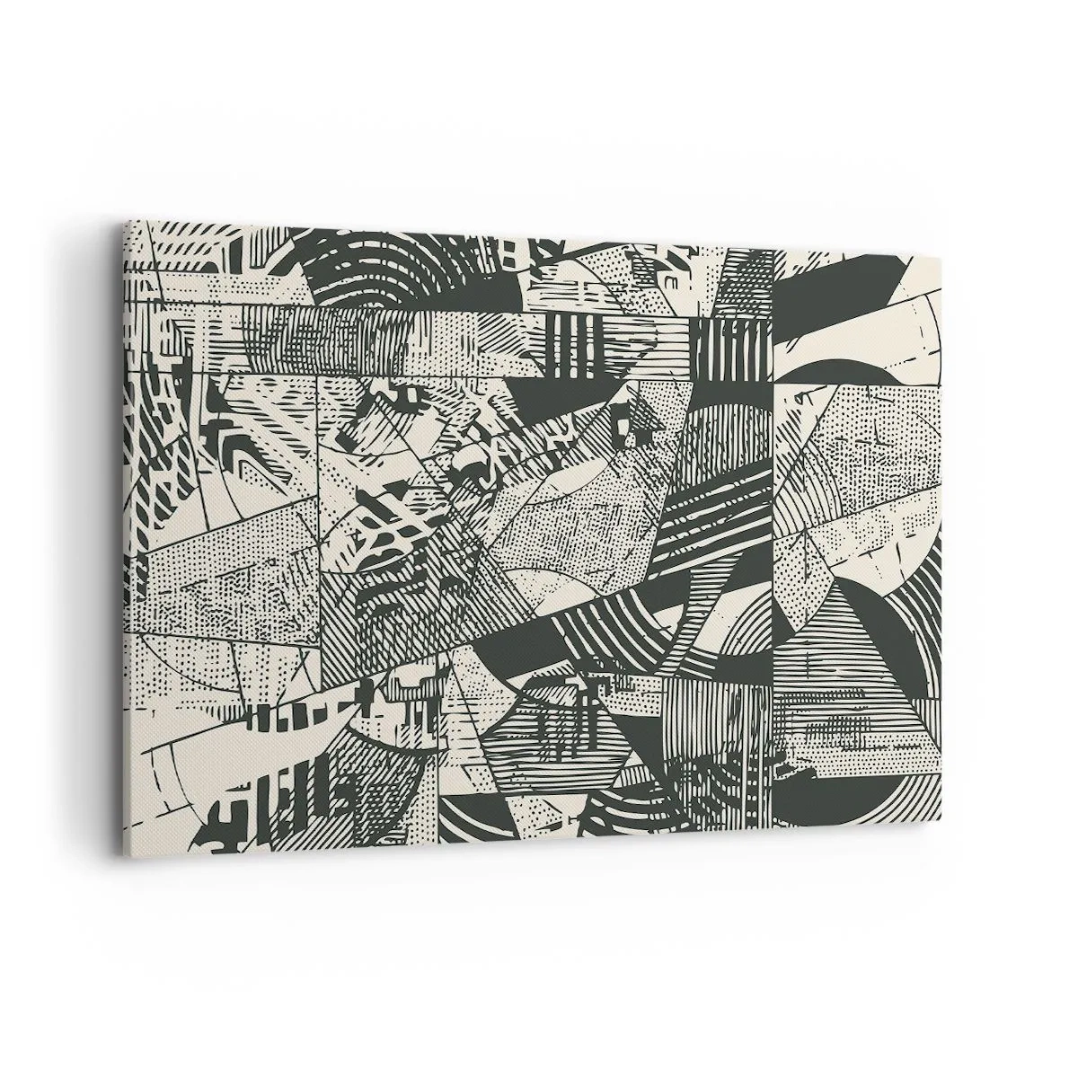 Quadro em tela - A dinâmica do presente - 120x80 cm