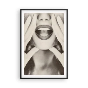 Pôster com moldura preta - Já vou! - 61x91 cm