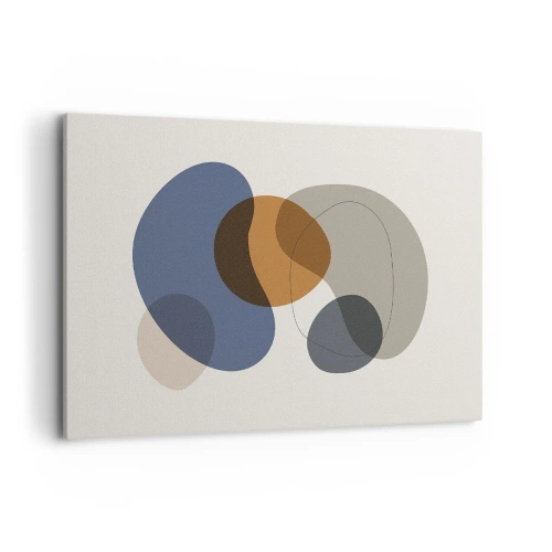 Quadro em tela - Gotas de cor - 120x80 cm