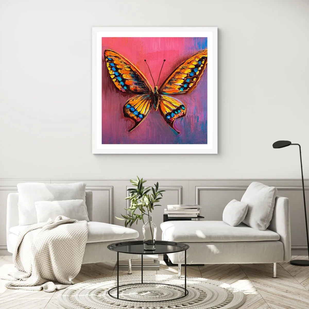 Pôster em moldura branca - Uma joia da natureza - 40x40 cm