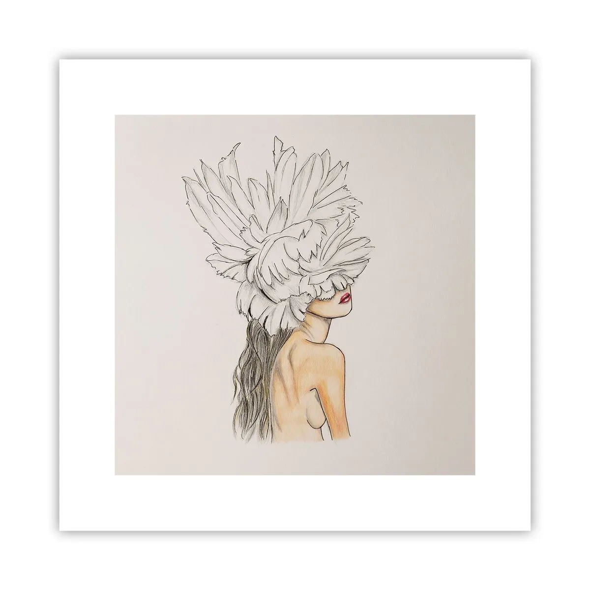 Pôster - Beleza coroada - 30x30 cm