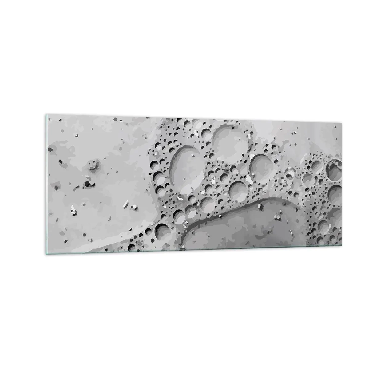 Quadro em vidro - Vestígio de espuma - 100x40 cm