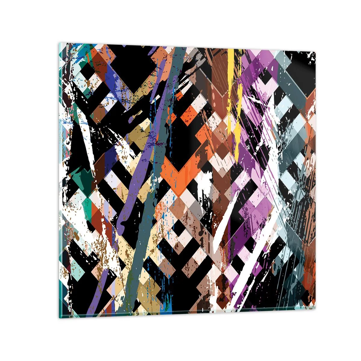 Quadro em vidro - Ao quadrado - 30x30 cm