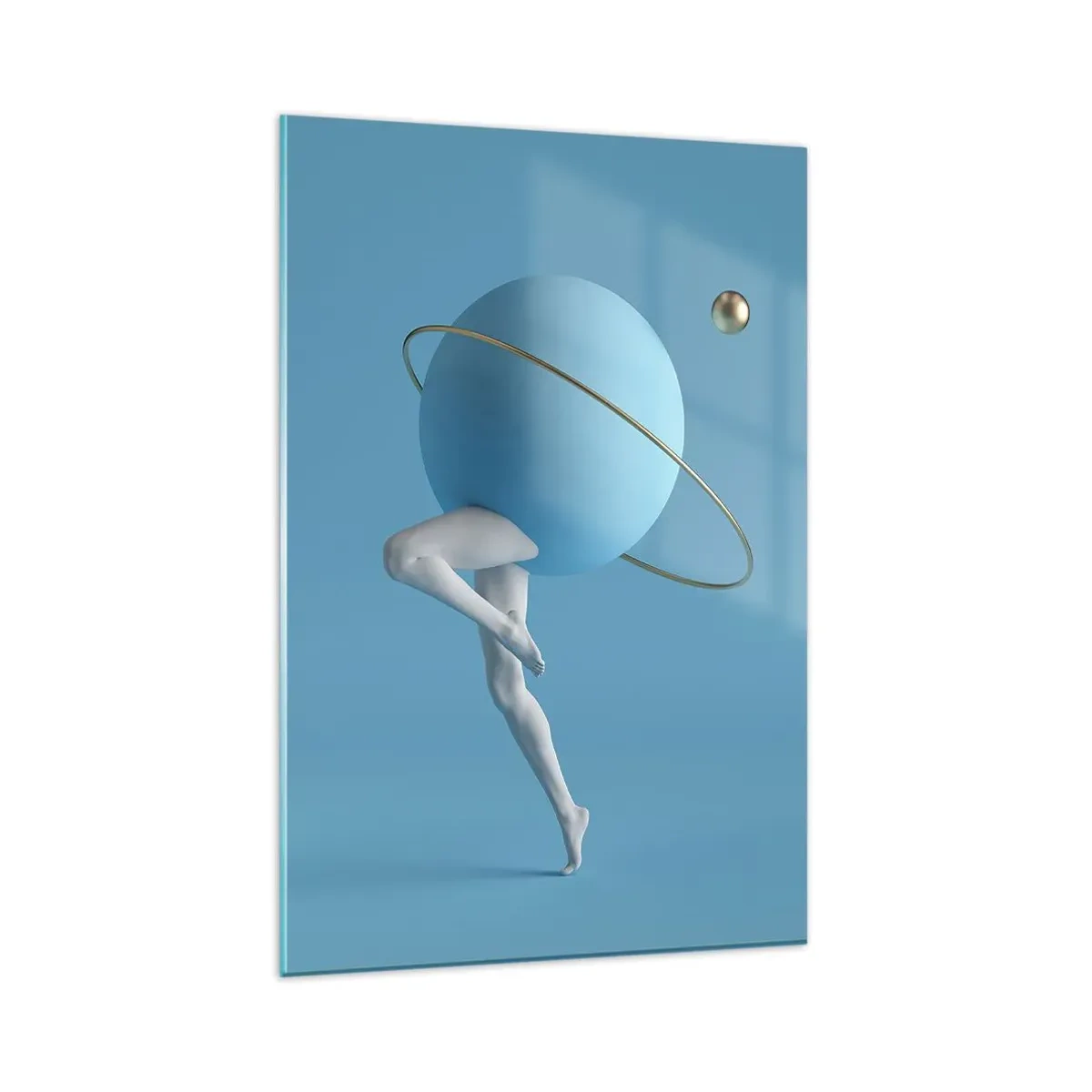 Quadro em vidro - Planetas a enlouquecer - 80x120 cm