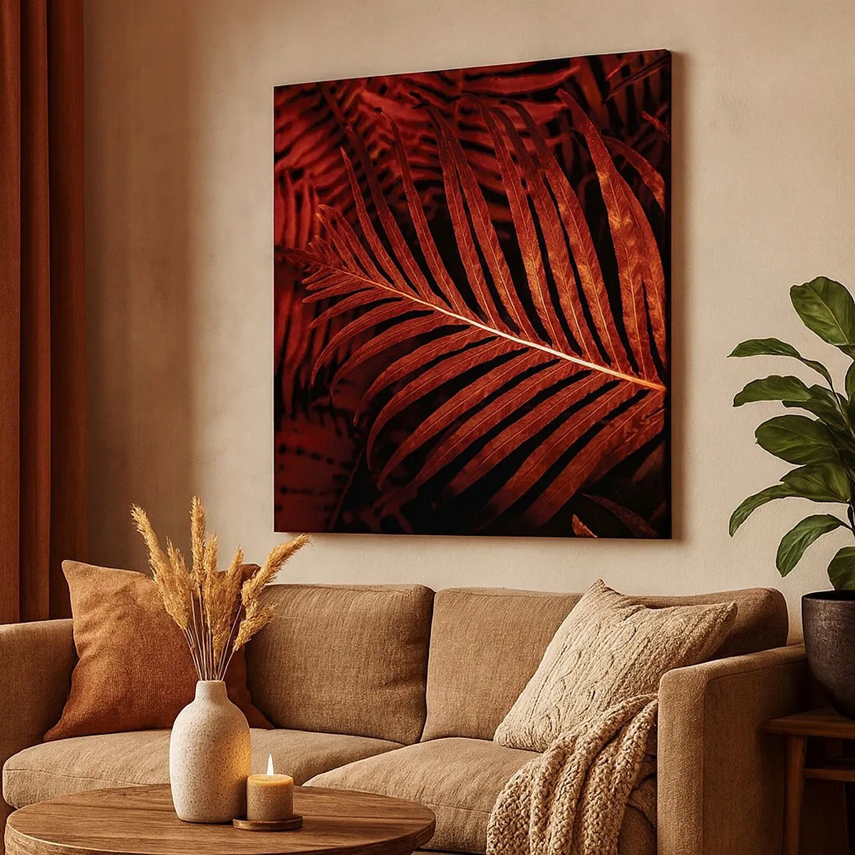 Quadro em tela - O calor da vida - 30x30 cm