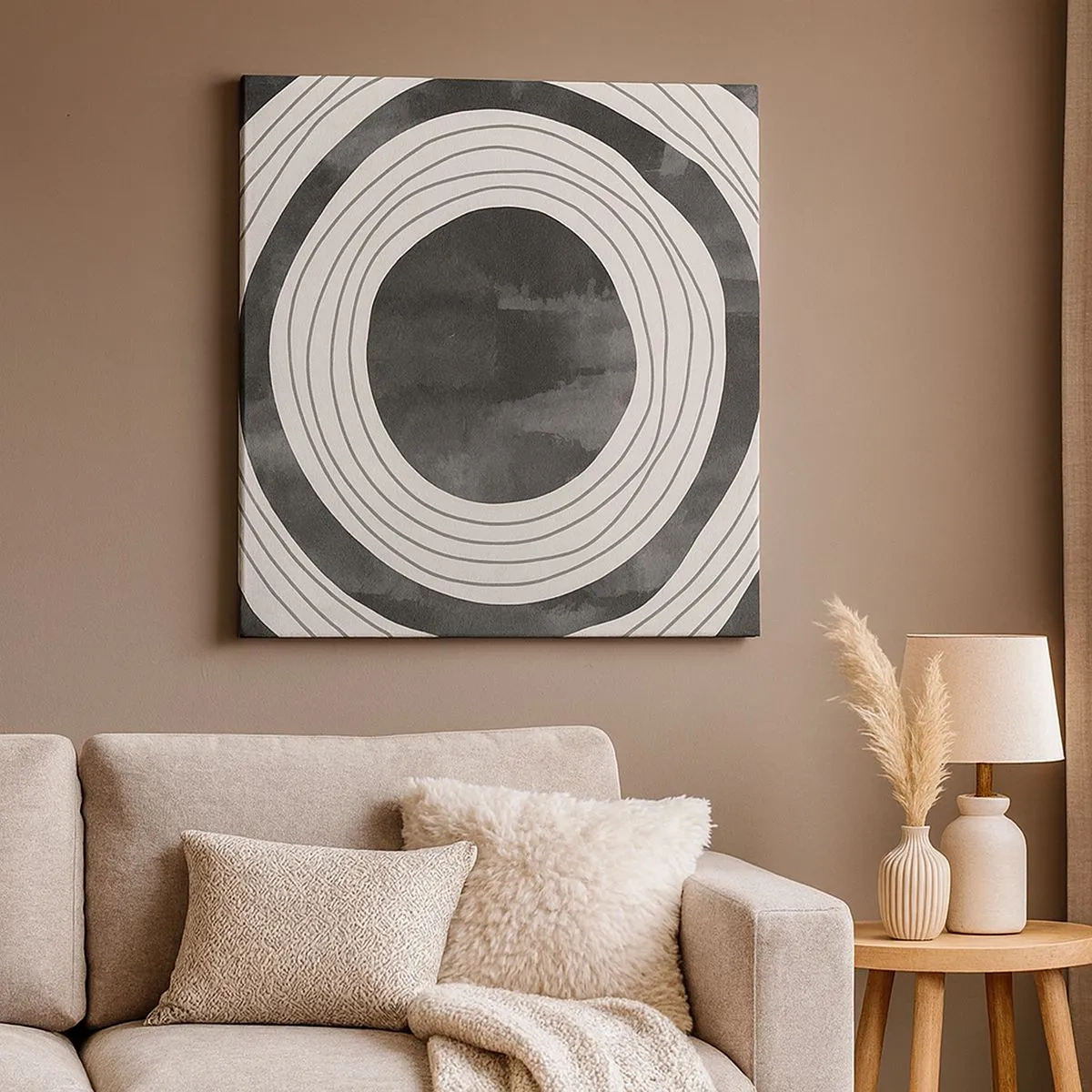 Quadro em tela - Direito ao ponto - 30x30 cm