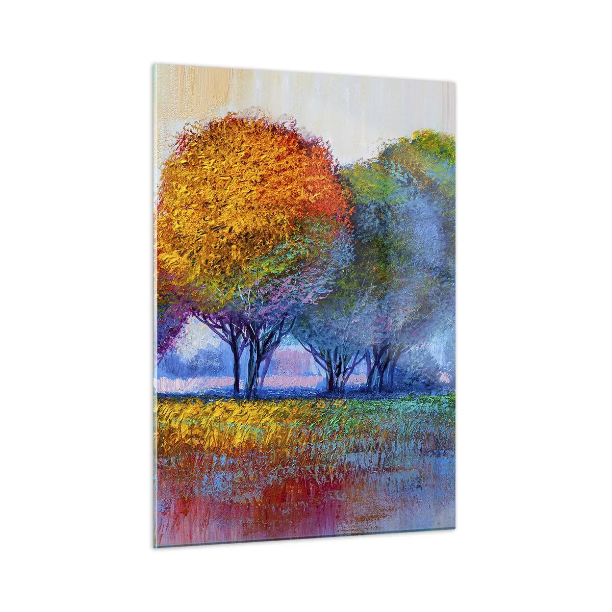 Quadro em vidro - Um amontoado de cores lascivas - 50x70 cm