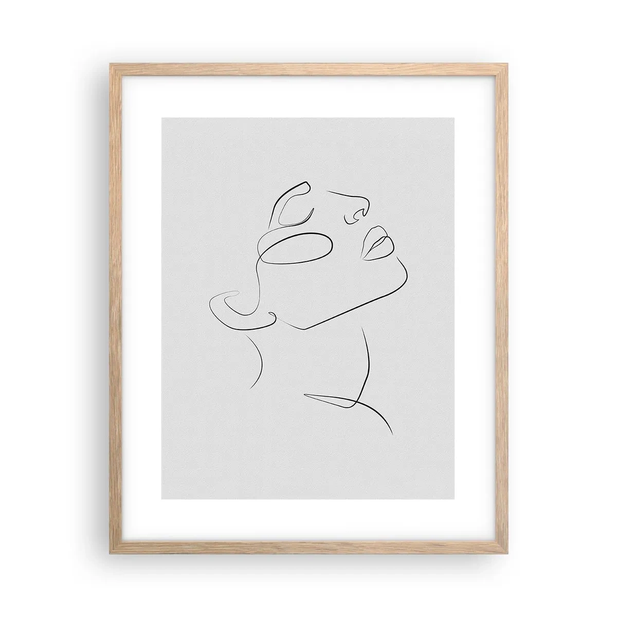 Pôster com moldura de carvalho claro - Os meandros dos sonhos - 40x50 cm