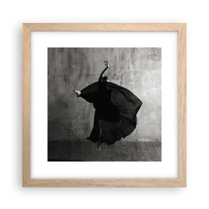 Pôster com moldura de carvalho claro - Cheio de paixão - 30x30 cm