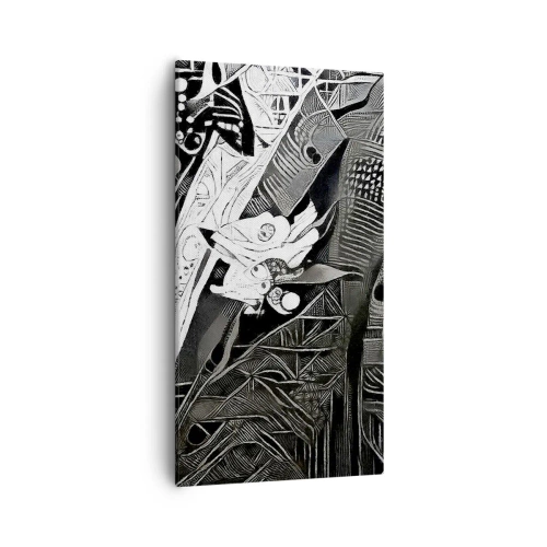 Quadro em tela - Aparentemente apenas uma pessoa qualquer - 55x100 cm