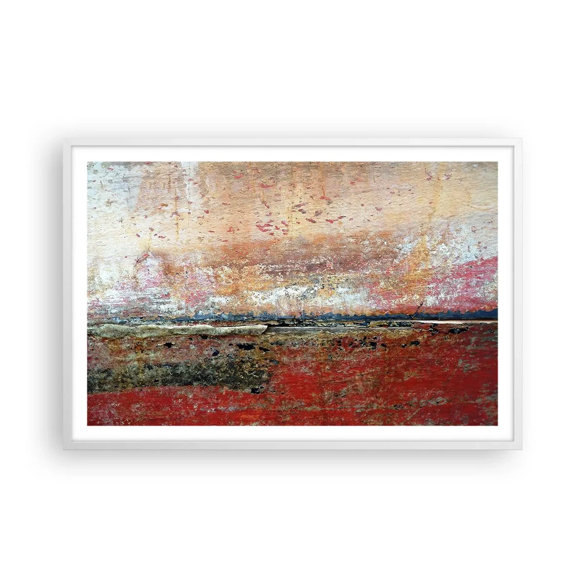 Pôster em moldura branca - Talvez seja o mar - 91x61 cm