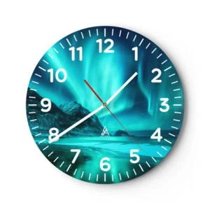 Relógio de parede - Relógio em vidro - Maravilhas do Norte - 40x40 cm