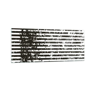 Quadro em vidro - Ritmo e ruído - 100x40 cm