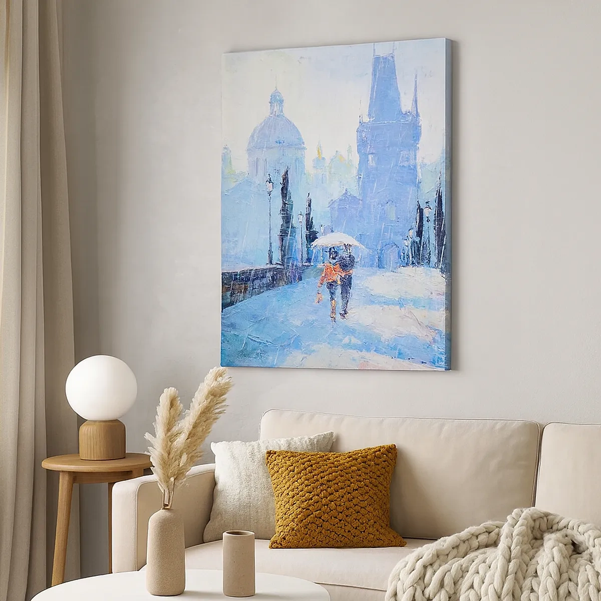 Quadro em tela - A chuva deve ter nos encantado - 50x70 cm