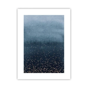 Pôster - Composição – fases azuis - 30x40 cm