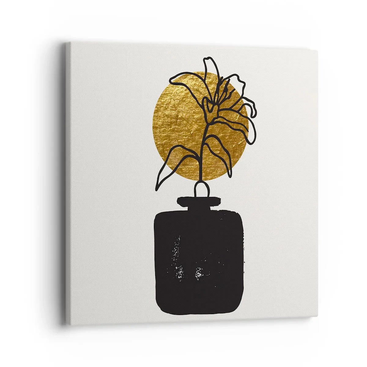 Quadro em tela - A beleza vale seu peso em ouro - 40x40 cm