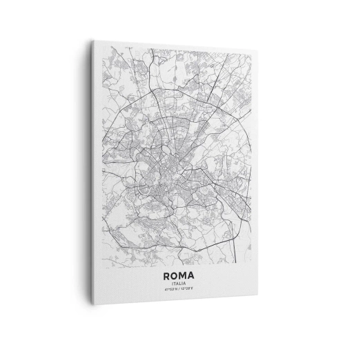 Quadro em tela - Círculo romano - 50x70 cm