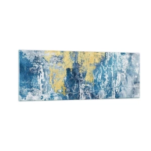 Quadro em vidro - Abstração cheia de clima - 140x50 cm