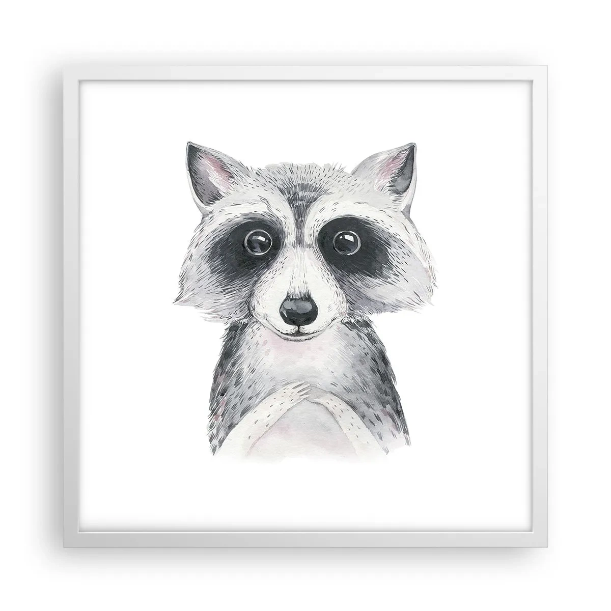 Pôster em moldura branca - Um momento de emoção - 50x50 cm