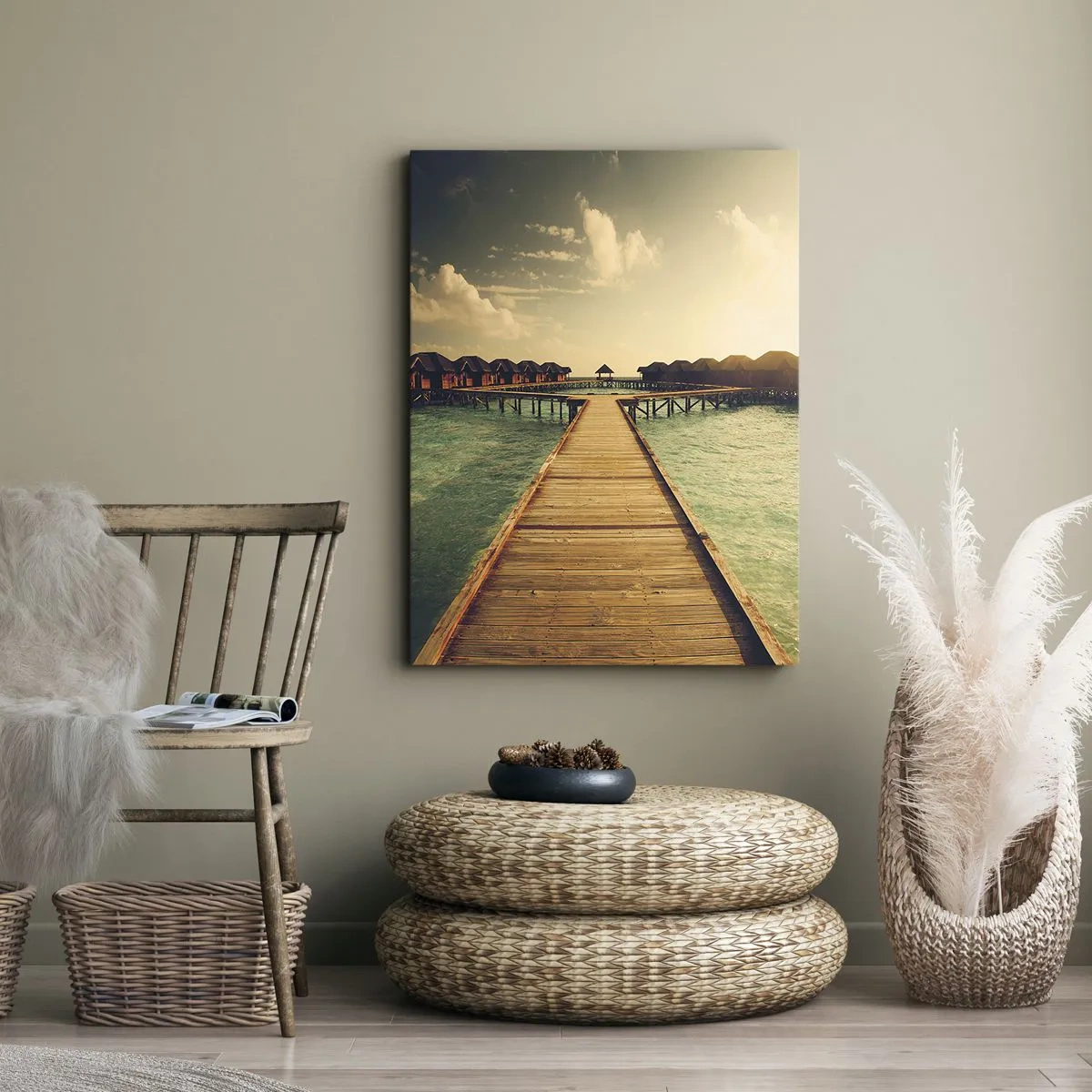 Quadro em tela - Um convite caloroso - 50x70 cm