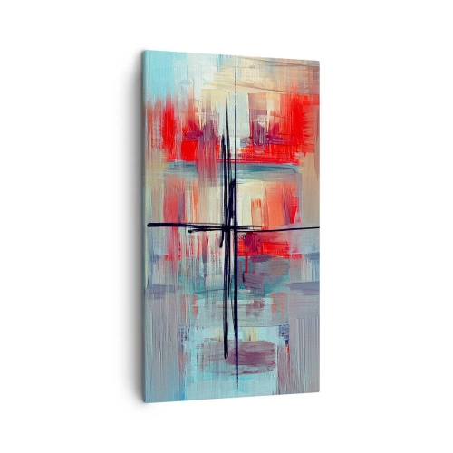 Quadro em tela - Uma paisagem numa dimensão desconhecida - 45x80 cm