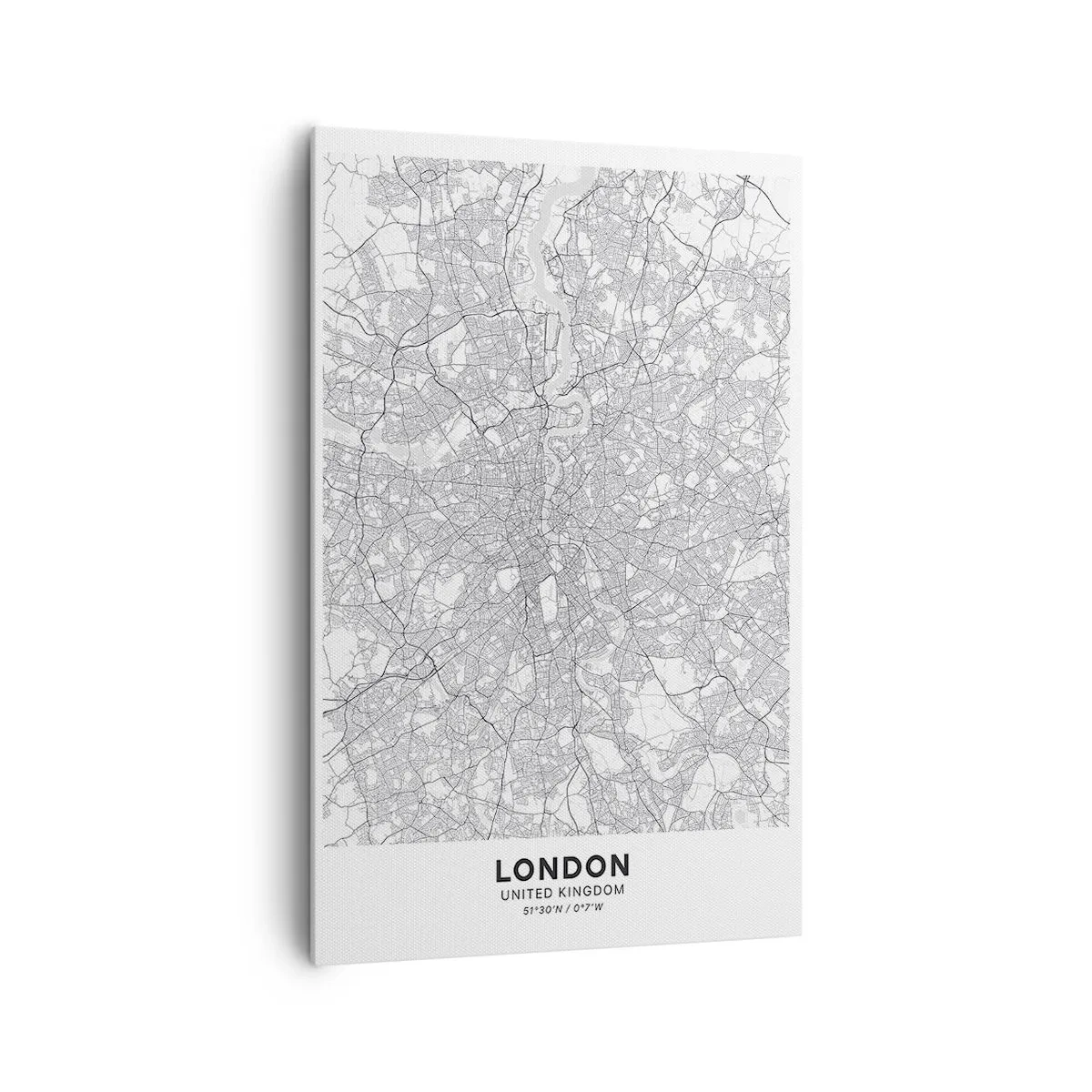 Quadro em tela - Mapa do labirinto de Londres - 80x120 cm
