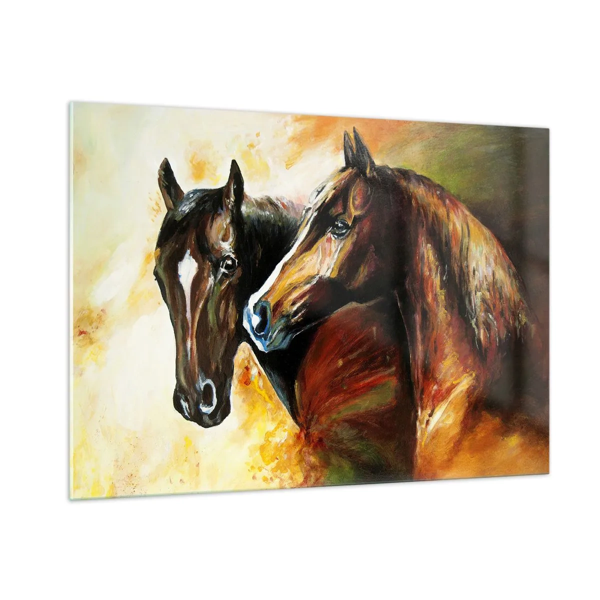 Quadro em vidro - Encanto em dobro - 100x70 cm