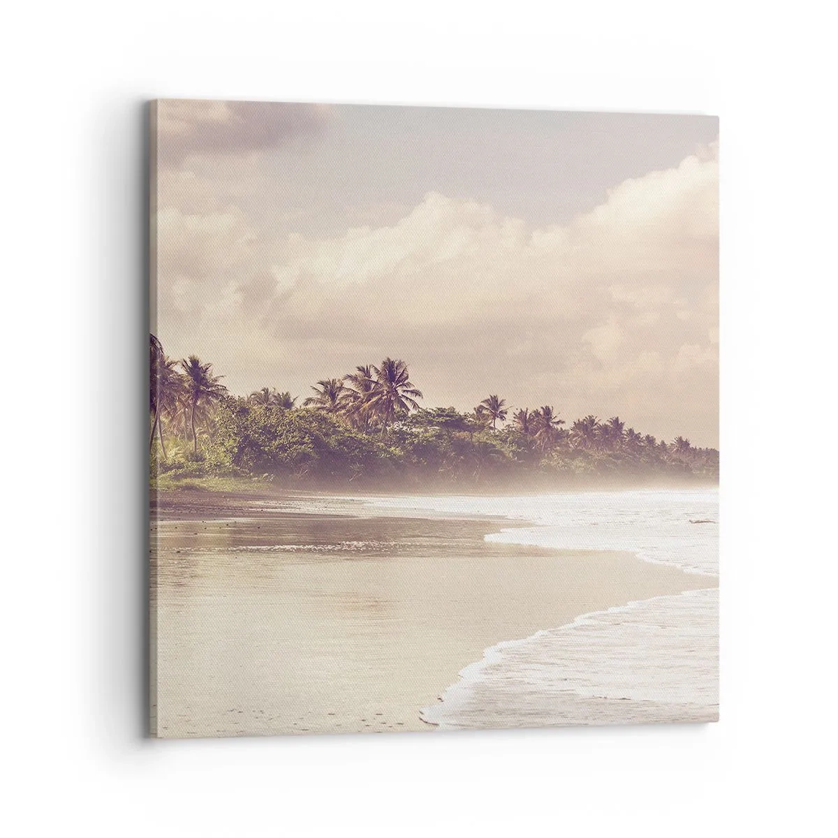 Quadro em tela - Carícia das ondas - 70x70 cm