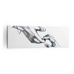 Quadro em tela - Um bom gesto - 160x50 cm