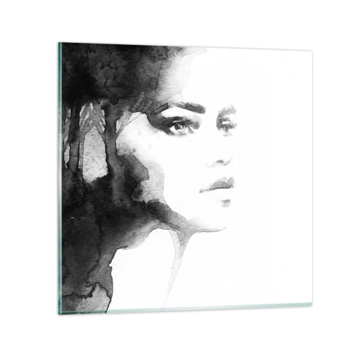 Quadro em vidro - Feita de mistério e névoa - 30x30 cm