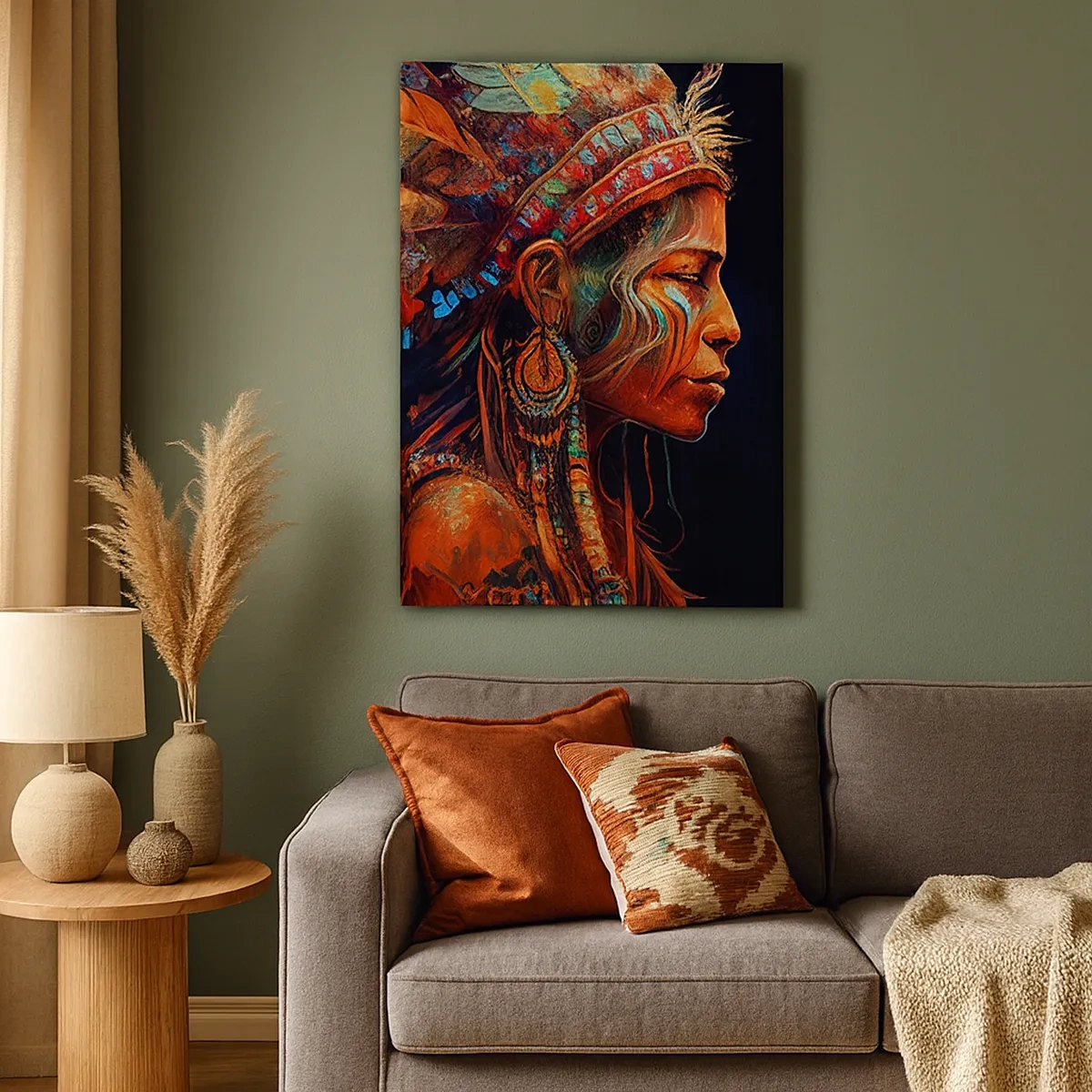 Quadro em tela - Ritual mágico - 50x70 cm