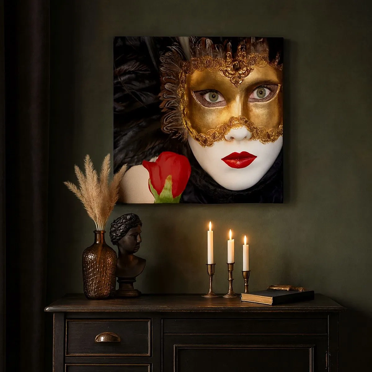 Quadro em tela - Porque a vida é uma grande baile - 30x30 cm